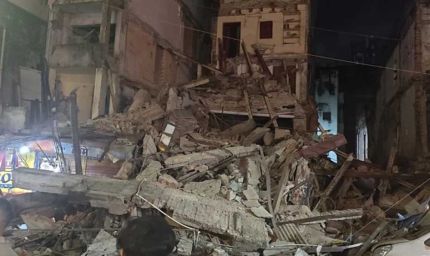 जबलपुर के बड़ा फुहारा में तीन मंजिला इमारत ढही, क्षेत्र सील