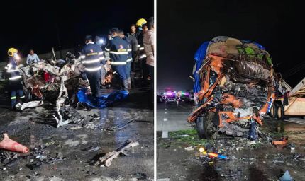 समृद्धि हाईवे पर भीषण हादसा, बेटी का एडमिशन कर लौट रहे परिवार की कार में आग; 6 लोग जिंदा जले