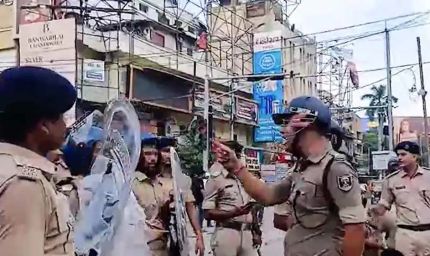पटना प्रदर्शन में SP का वीडियो वायरल, बोले- पीछे हटे तो नौकरी नहीं छोड़ूंगा