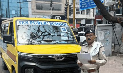 भोपाल में स्कूल बसों पर ट्रैफिक पुलिस की सख्ती, 600 से ज्यादा बसों की जांच में 40 पर कार्रवाई