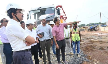 बिलासपुर संभागायुक्त ने निर्माणाधीन मेडिकल कॉलेज का किया निरीक्षण