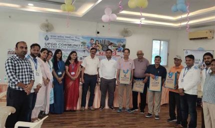 ओमेगा ग्रीन अपार्टमेंट में लगा निशुल्क हेल्थ कैंप, सैकड़ों लोगों ने कराया स्वास्थ्य परीक्षण