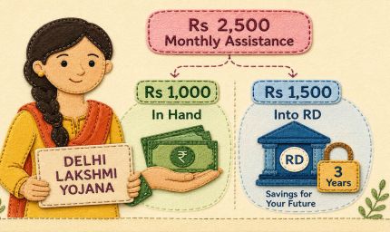 लक्ष्मी योजना में बेटियों को हर महीने ₹2,500, RD में निवेश से बन सकता है ₹1 लाख का फंड; जानें पूरा गणित