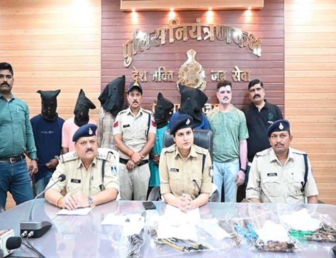 शाजापुर पुलिस ने डकैती की तैयारी विफल की