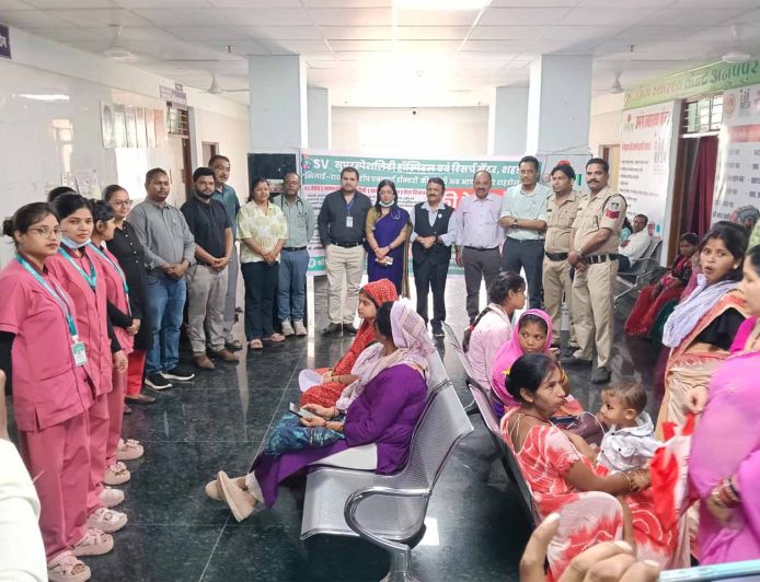 जिला चिकित्सालय अनूपपुर में निःशुल्क मेगा स्वास्थ्य शिविर सम्पन्न
