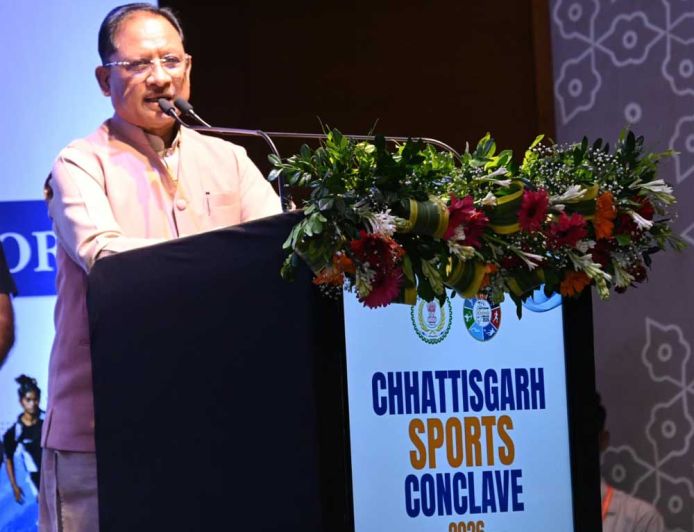 मुख्यमंत्री  विष्णु देव साय छत्तीसगढ़ में पहली बार आयोजित स्पोर्ट्स कॉन्क्लेव में हुए शामिल
