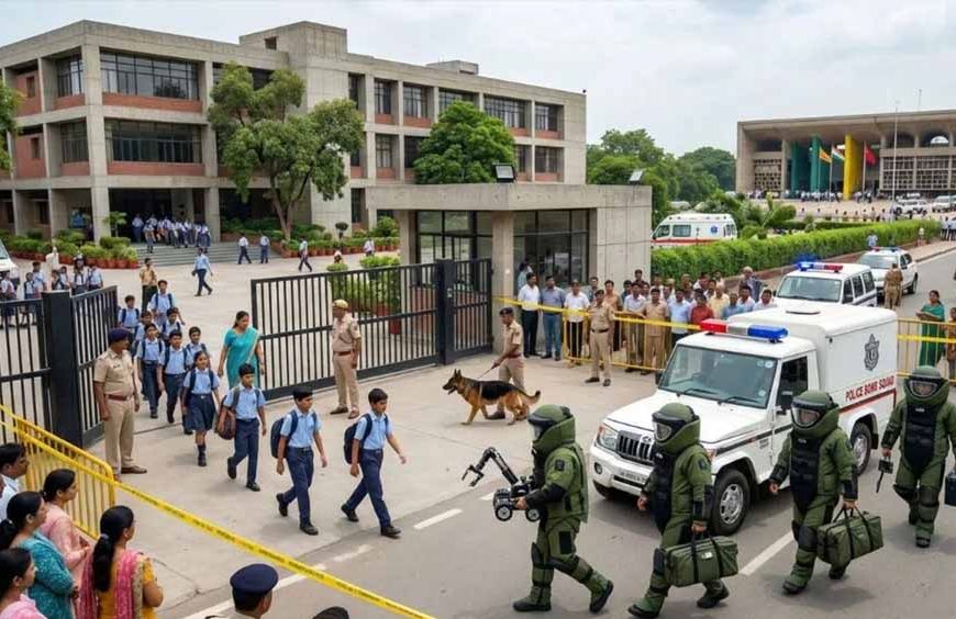 चंडीगढ़ के 7 स्कूलों को बम से उड़ाने की धमकी, डॉग स्क्वायड और पुलिस ने संभाला मोर्चा