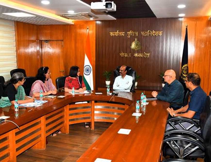 डीजीपी  कैलाश मकवाणा से यूएन विमेन इंडिया की कंट्री रिप्रेजेंटिव शोको इशिकावा ने की सौजन्‍य भेंट