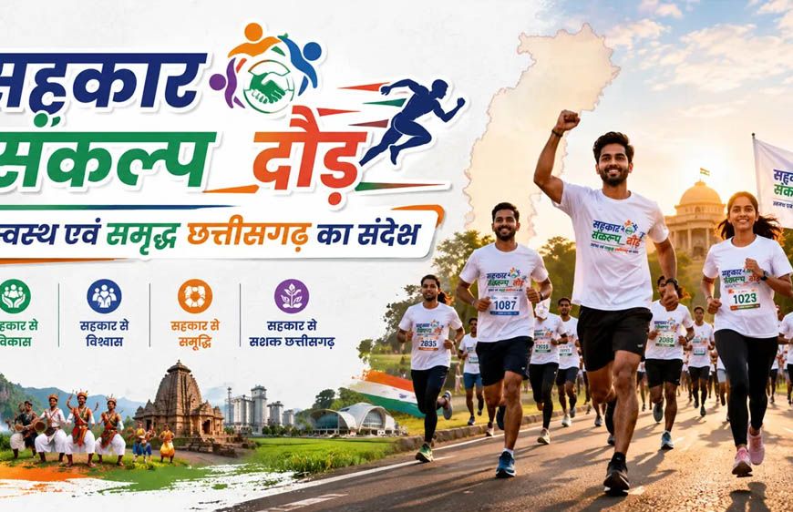 3 जुलाई को रायपुर में दौड़ेगा छत्तीसगढ़, होगा भव्य 'सहकार संकल्प दौड़' का आयोजन