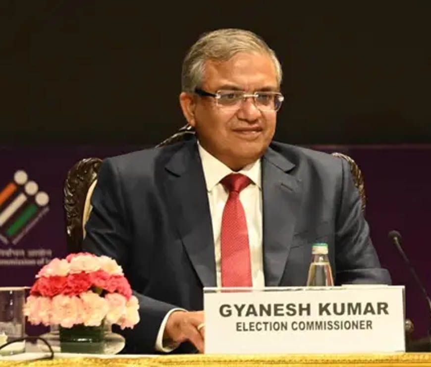 मुख्य निर्वाचन आयुक्त ज्ञानेश कुमार दो दिवसीय प्रवास पर 4 जुलाई को आएंगे मध्यप्रदेश