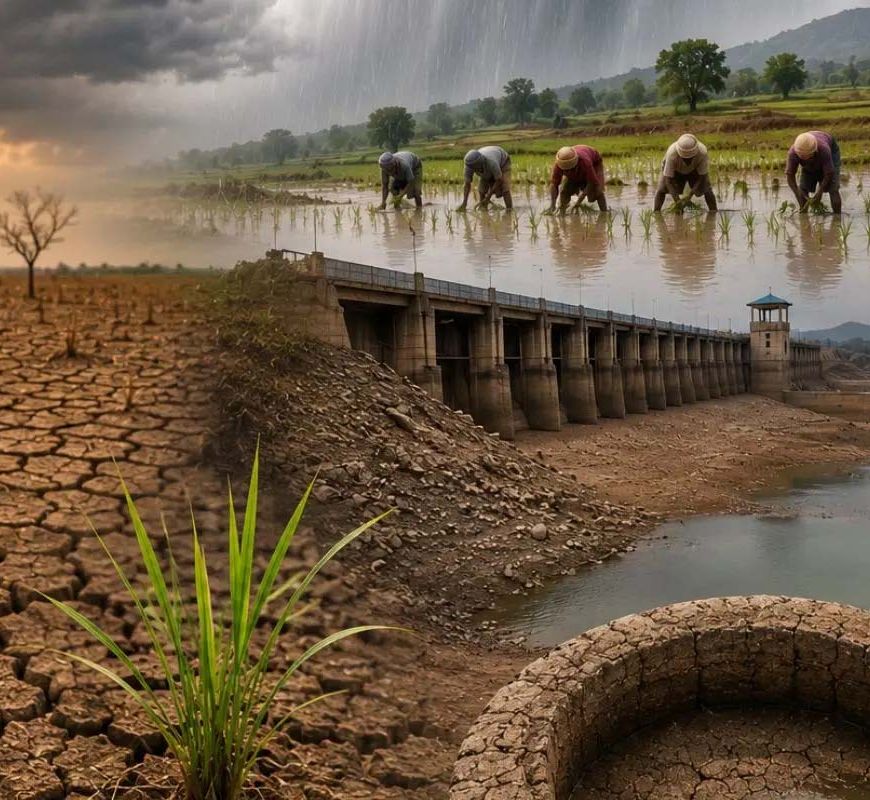 अलनीनो की मार से झारखंड में बारिश का संकट, धान की रोपाई पर पड़ा बड़ा असर