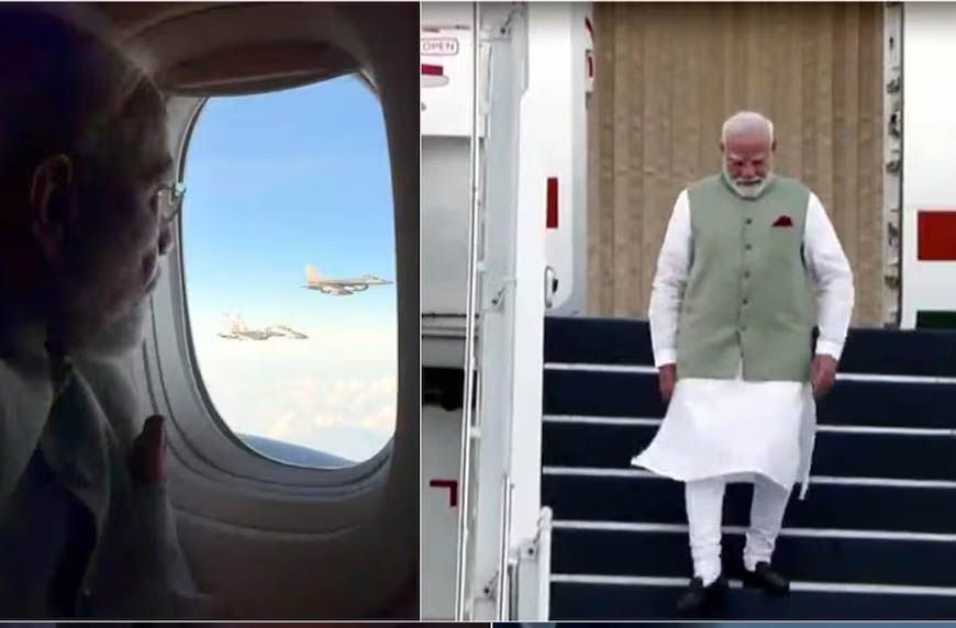 PM मोदी इंडोनेशिया पहुंचे, फाइटर जेट्स की एस्कॉर्ट के साथ हुआ भव्य स्वागत