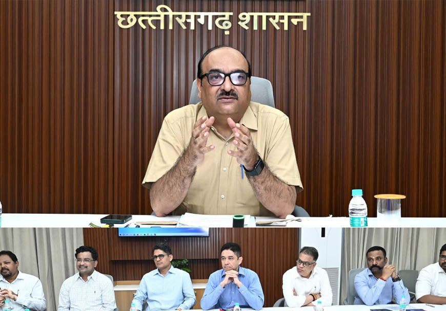 मुख्य सचिव की उच्च स्तरीय बैठक, विभागों की प्रमुख योजनाओं और कार्यों की प्रगति की समीक्षा