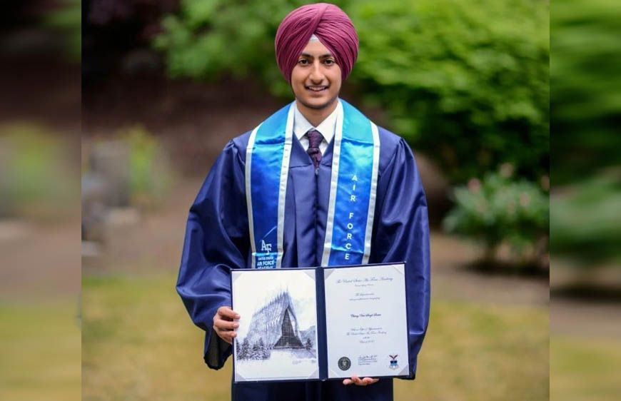 चिराग वीर सिंह सराओ ने रचा इतिहास, अकादमी में प्रवेश पाने वाले पहले केशधारी सिख अमेरिकी बने