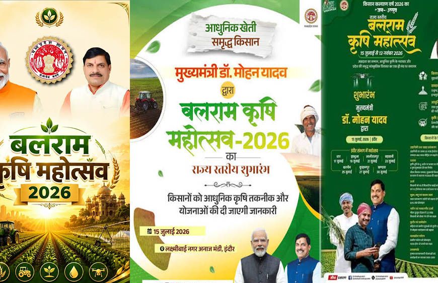 मुख्यमंत्री डॉ. यादव इंदौर में करेंगे बलराम कृषि महोत्सव-2026 का शुभारंभ