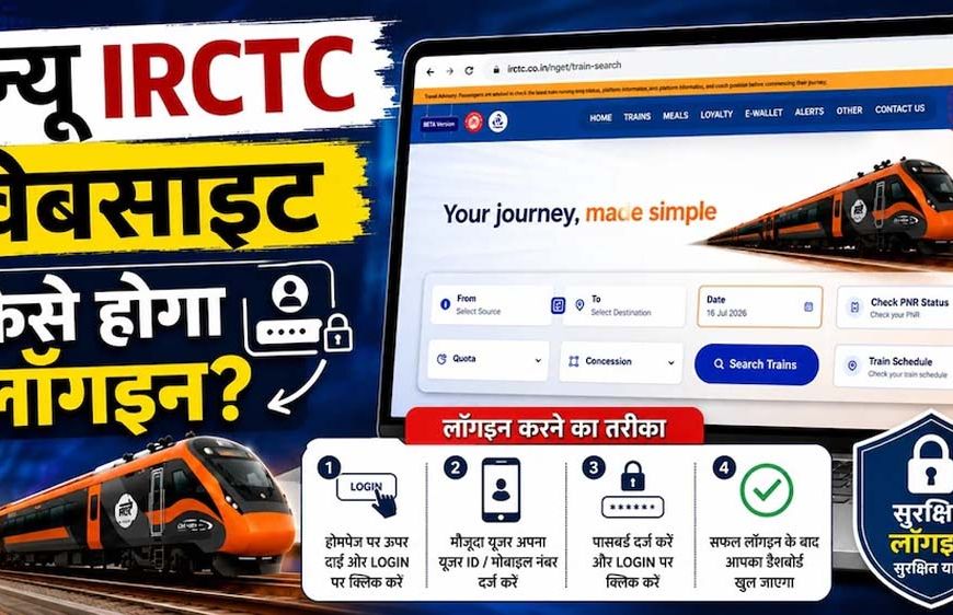 IRCTC की नई वेबसाइट लॉन्च, पुराने अकाउंट से ही कर सकेंगे टिकट बुकिंग