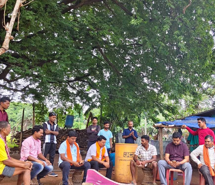 सुदूर वनांचल में जिला पंचायत अध्यक्ष की जनचौपाल