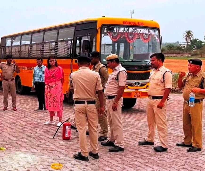 रायपुर पुलिस का बड़ा अभियान, 200 स्कूल बसों और ड्राइवरों की हो रही जांच