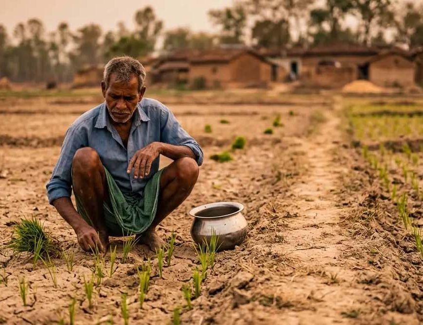 झारखंड में मानसून कमजोर, धान रोपनी पिछड़ी और किसानों की चिंता बढ़ी