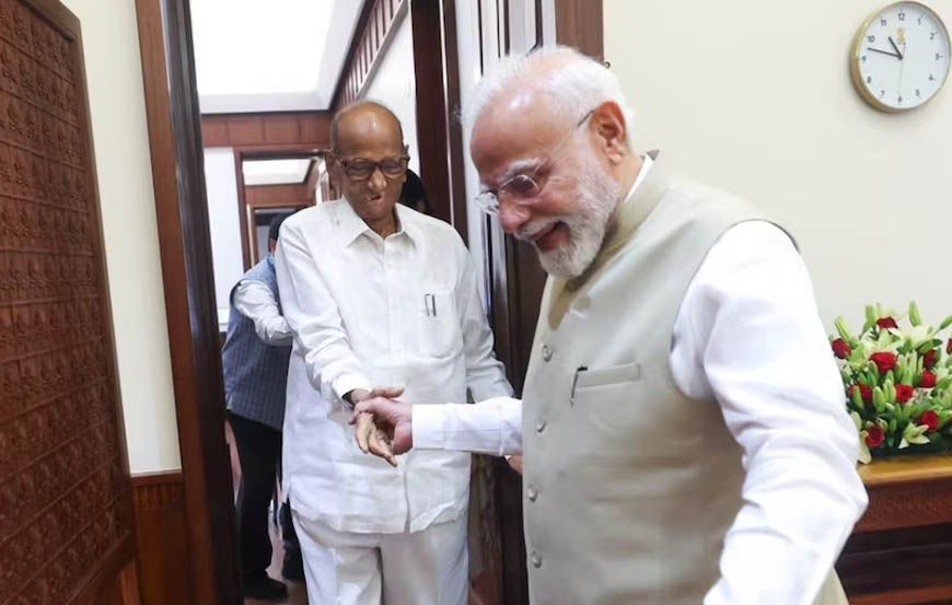 CJP मंच से PM मोदी तक! प्रदर्शन के बीच शरद पवार और सुप्रिया सुले ने की मुलाकात, बढ़ी सियासी चर्चा