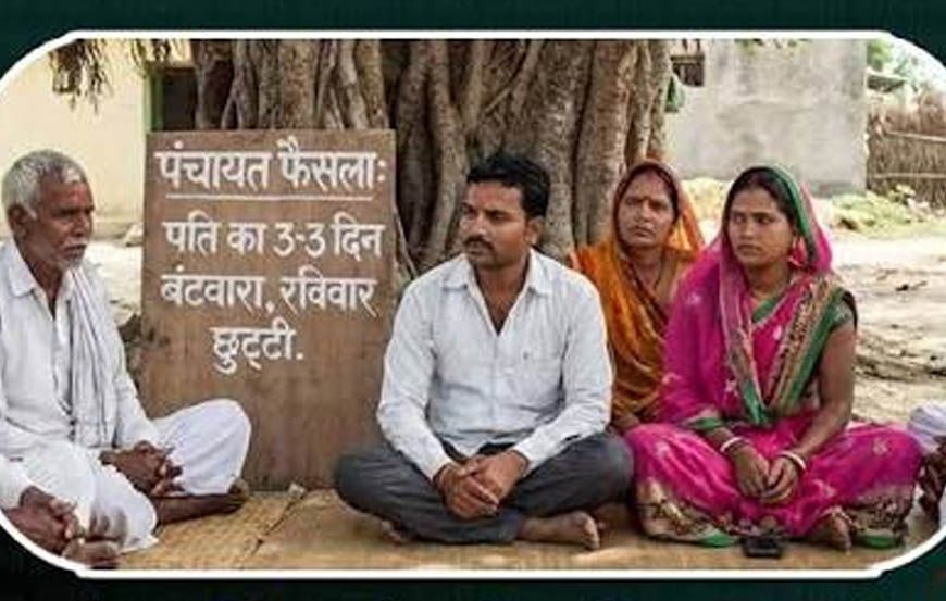 दो पत्नियां, एक पति और पंचायत का अनोखा फैसला! 7 दिन का शेड्यूल, ₹500 हफ्ता और राशन तय
