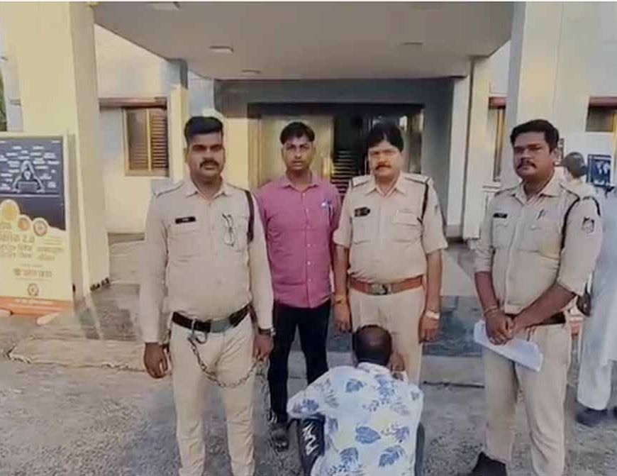 थाना निशातपुरा पुलिस की बड़ी कार्यवाही, कुख्यात 10000/-रुपये का इनामी बदमाश काला उर्फ नजफ ईरानी गिरफ्तार