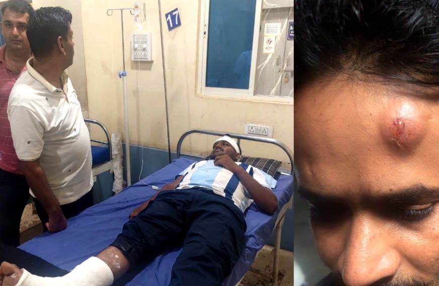 राजगढ़ में पुलिस टीम पर पथराव, यूपी-एमपी पुलिस पर हमला; 3 जवान घायल, 6 आरोपी गिरफ्तार