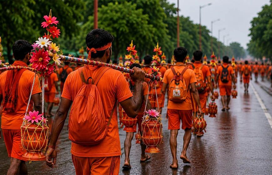 10 लाख कांवड़ियों की तैयारी! गाजियाबाद में 300 कांवड़ कैंप, 12 अगस्त तक ट्रैफिक डायवर्जन और कड़ी सुरक्षा