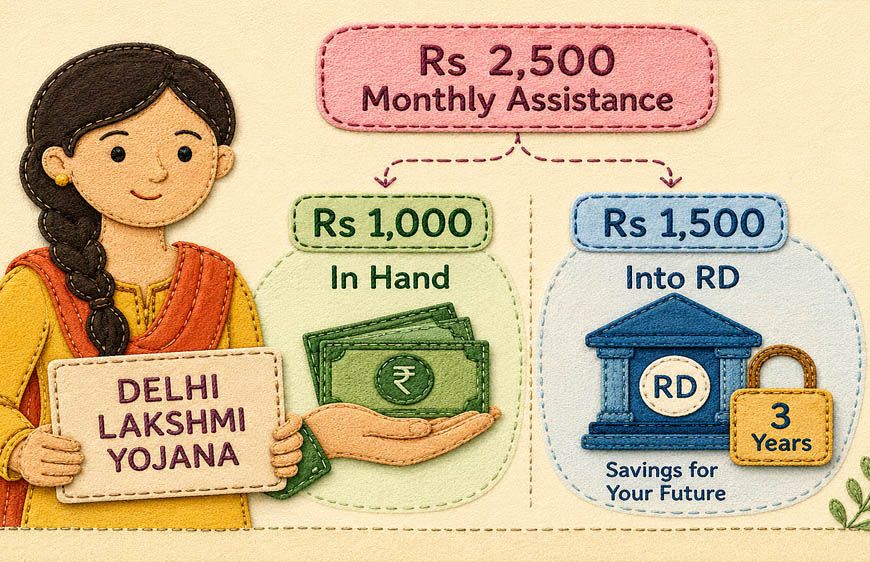 लक्ष्मी योजना में बेटियों को हर महीने ₹2,500, RD में निवेश से बन सकता है ₹1 लाख का फंड; जानें पूरा गणित