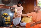 रुद्राभिषेक कर सीएम योगी ने की लोक मंगल की कामना