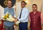 राज्यपाल  रमेन डेका से एम्स के कार्यपालक निदेशक ने की सौजन्य मुलाक़ात