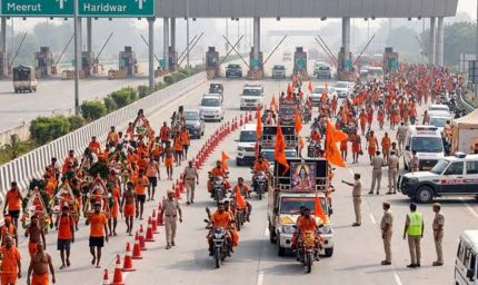 सावन में कांवड़ियों को बड़ी राहत: मेरठ-दिल्ली एक्सप्रेसवे पर टोल फ्री, सुरक्षा के विशेष इंतजाम