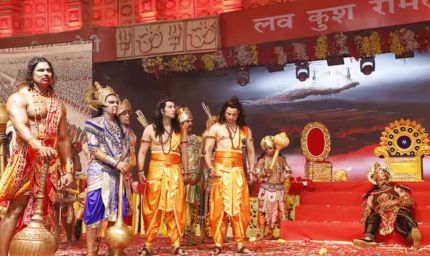 लाल किला रामलीला में इस बार दिखेगा मीनाक्षी मंदिर थीम का भव्य मंच