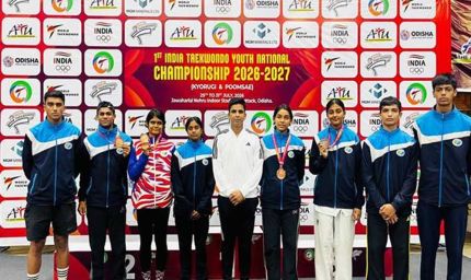 राष्ट्रीय ताइक्वांडो चैंपियनशिप में मध्यप्रदेश अकादमी का शानदार प्रदर्शन
