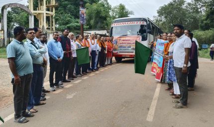 रायपुर : जशपुर से 204 श्रद्धालु प्रभु रामलला दर्शन के लिए अयोध्या रवाना