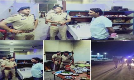होटल-ढाबों व संदिग्धों की हुई सघन चेकिंग, विजयराघवगढ़ में पुलिस ने की पैदल पेट्रोलिंग, सुरक्षा व्यवस्था को लेकर चौकसी