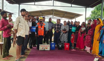 खड़गवां में स्वच्छता व्यवस्था का राज्य स्तर पर निरीक्षण, प्लास्टिक प्रबंधन और अपशिष्ट पृथक्करण पर जोर