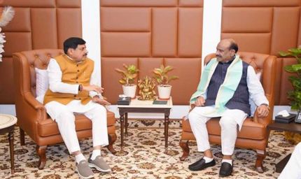 मुख्यमंत्री डॉ. यादव ने लोकसभा अध्यक्ष  बिरला से की सौजन्य भेंट