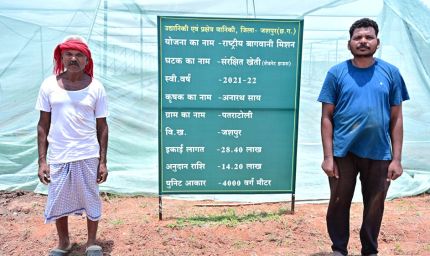 संरक्षित खेती और उद्यानिकी से जशपुर के किसान अनारथ साय ने लिखी आत्मनिर्भरता की नई कहानी