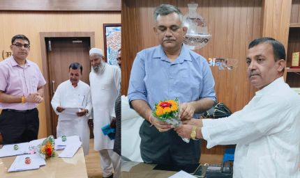नवागत कलेक्टर एवं पुलिस अधीक्षक से इरशाद अहमद ने की मुलाकात