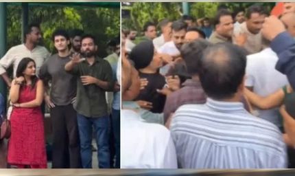 पार्क में पहुंचे अभिजीत दीपके को लोगों ने भगाया, बोले- ‘यह जंतर-मंतर नहीं, यहां नौटंकी नहीं चलेगी’