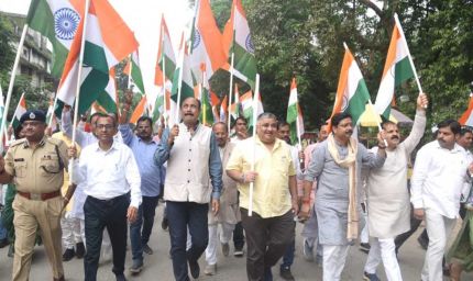शान से लहराया तिरंगा, देशभक्ति के रंग में रंगा शहर अम्बिकापुर