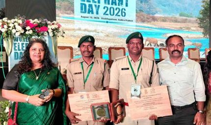 प्रदेश के वनरक्षकों को मिला ‘गज गौरव’ अवार्ड