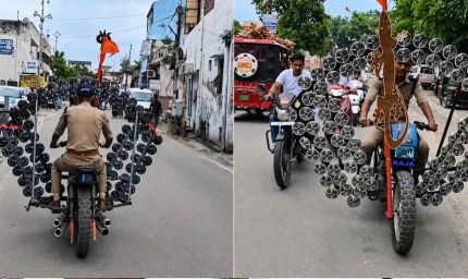 बाइक में 1-2 नहीं लगे थे 500 हॉर्न! पुलिस ने लिया एक्शन, Video हुआ वायरल