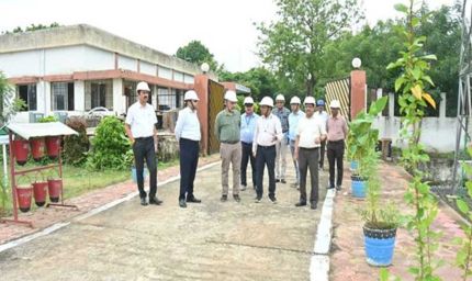 प्रमुख सचिव ऊर्जा ने किया एम पी ट्रांसको के 132 के.व्ही. सबस्टेशन सलामतपुर का निरीक्षण