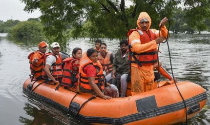 बाढ़ प्रभावित क्षेत्रों में राहत-बचाव के लिए 86 टीमें तैनात, एनडीआरएफ-एसडीआरएफ और पीएसी मोर्चे पर