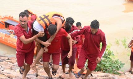 बाढ़ एवं आपदा से निपटने की तैयारियों को परखा, कोरी डेम में हुआ मॉक एक्सरसाइज