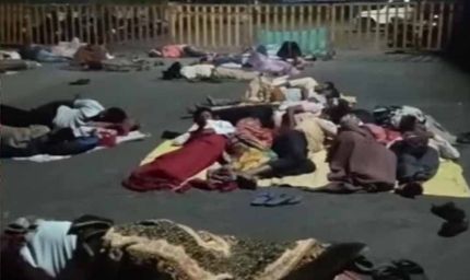 बदनावर-टिमरवानी फोरलेन मुआवजे को लेकर किसानों का प्रदर्शन, खुले आसमान के नीचे गुजारी रात