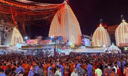 श्रावणी मेला में 51 लाख से ज्यादा कांवरियों ने किया जलार्पण, बाबा मंदिर को 8.23 करोड़ की आय