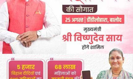 ख्यमंत्री  साय 25 अगस्त को महतारी वंदन योजना के 31वीं किस्त की राशि करेंगे जारी